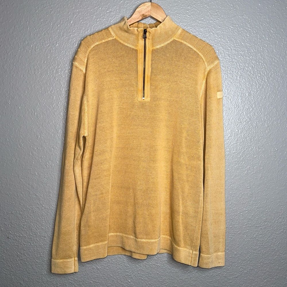 Men’s retrofit quarter zip sweater Size Large